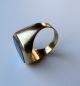 Gold - Ring 585 Mit Lapis Lazuli Stein - Herren - Gestempelt - Gelbgold - Ca 7 Gr. Ringe Bild 2