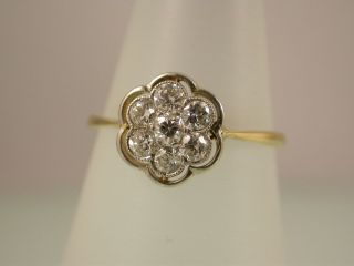 Zarter Antiker Ring Mit Brillanten Gold 750 Bild
