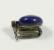 585 Weißgold Clip 0,  15ct Brillant Und Lapis Lazuli Perlenkettenclip Kettenkürzer Schmuck & Accessoires Bild 4
