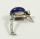 585 Weißgold Clip 0,  15ct Brillant Und Lapis Lazuli Perlenkettenclip Kettenkürzer Schmuck & Accessoires Bild 7