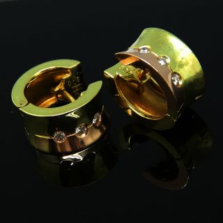 Sehr Schöne 585er Gold Ohrringe Mit 6 Brillanten - S2729 Bild