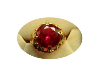 Prachtvoller Antiker Ring 18 K 750 Gold Rubin Gr.  51 Tolles Design Unikat ? Bild