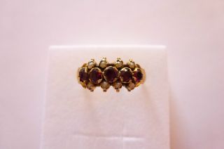 Sehr Exclusiver Prachtvoller Jugendstil Art Nouveau Ring Gold 585 Turmalin Perle Bild