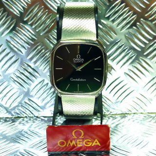 Vintage Omega Constellation Stahl Jahr 1977 Saphirglas Armbanduhr Herrenuhr Bild