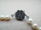 Antikes Perlen - Ketten Collier Kurze Kette,  Verschluss 835 Gepunzt,  Top Ketten Bild 2