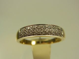 Schöner Diamant Ring 333 Gelbgold Weißgold Mit 20 Diamanten Ca 0,  20 Ct Bild