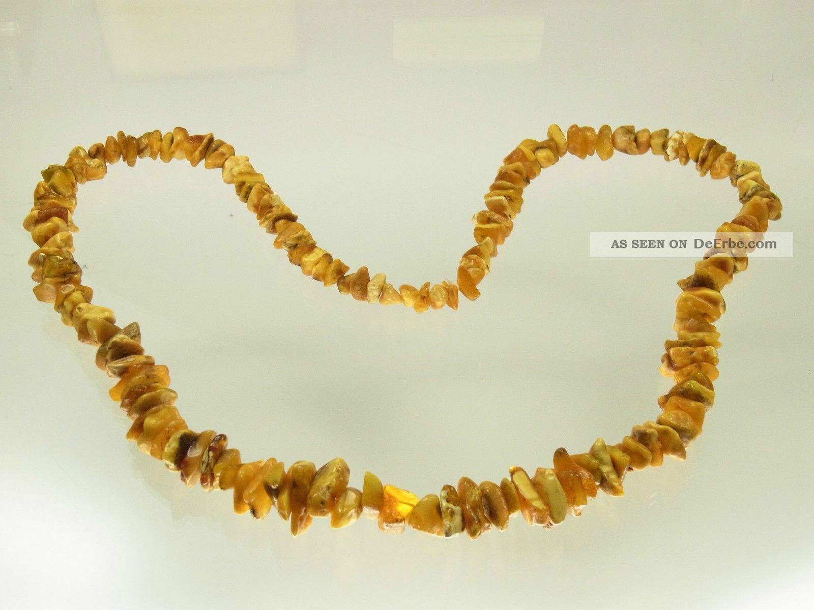Schöne Butterscotch Amber Bernstein Kette Ca 158 Bernsteine 70 Cm Lang Ketten Bild