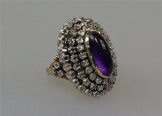 Ring Für Eine Königin,  Mit Diamanten Und Amethyst,  Biedermeier (2453) Bild