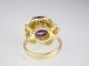 Art Deco Damen 585 14k Gelbgold Gold 8 Ct Echter Amethyst Ring,  Antik,  Größe 54 Schmuck nach Epochen Bild 6