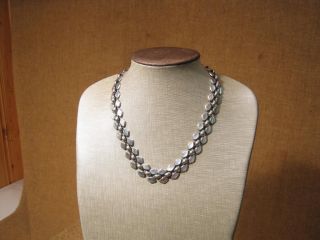 Alte Ausgefallene Halskette / 925er Silber - - Um 1950 - - Bild