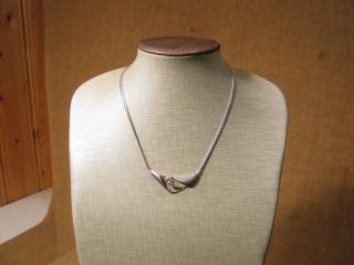 ▀ ▀ ▄ ▄ Alte Ausgefallene Halskette /925er Silber Um 1950 Bild