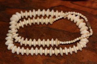 Alte Halskette,  Halsband,  Collier Aus Bein Ca 48 Gramm,  Ca 58 Cm Länge Bild