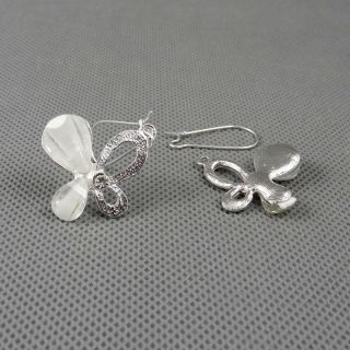 1x Ohrclip Jewelry Ear Clip Ohrringe Earrings Xj0196 Schmetterlings Kristall Bild