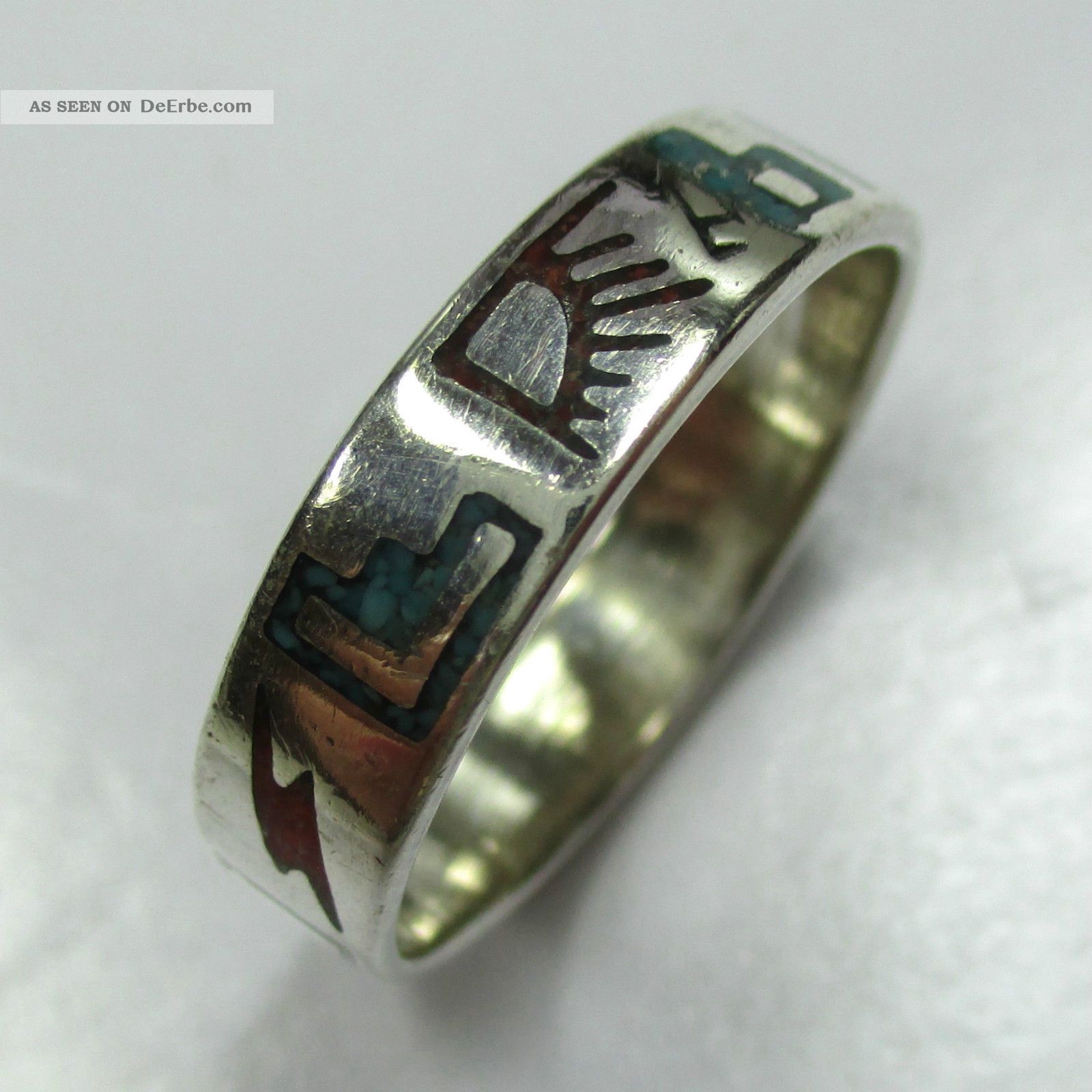 416 - Ring Mit Steinmosaik Aus 925 Sterling Silber - - - Video - 1328 - Ringe Bild