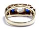 Ein Juwel Der Belle Époque: Saphir & Diamant Ring,  Um 1910,  585 Gold Diamantrose Schmuck nach Epochen Bild 1