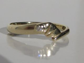 585 Diamantring 0,  02 Diamant Gelbgold Ring,  Goldring,  14 Karat Gold, Bild