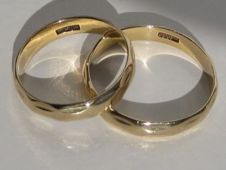 Zwei Passende Trauringe 585 Gelbgold,  Gold Goldring Ehering Trauring Ring Bild