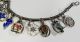 Vintage Bettelarmband Silber ' Alpenblumen ' AnhÄnger Austrian Charm Bracelet B015 Schmuck & Accessoires Bild 4