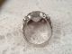 Antik Ring Siegelring Massiv 835 Silber Verziert Amethyst Facetten Rg 56 / 10,  5g Ringe Bild 8