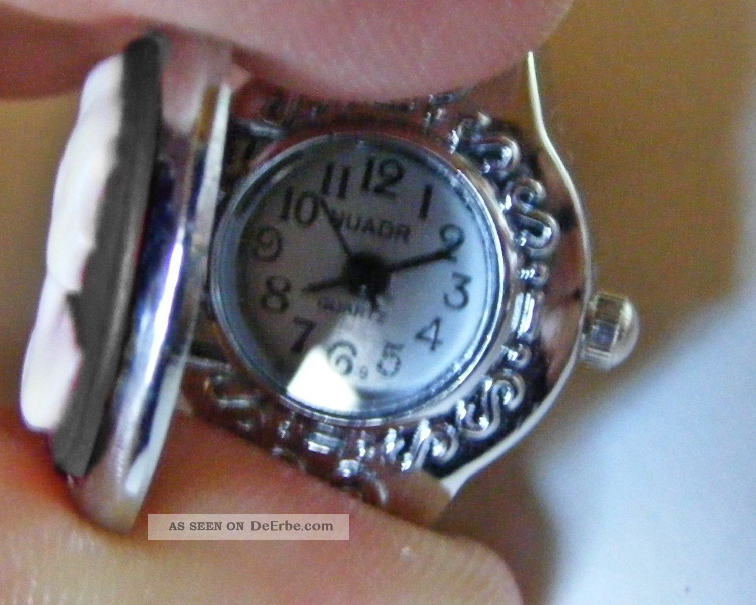 Ausgefallener Ring Uhr Ringuhr Mit Gemme Kamee Aus Auflösung,  Sammlung Ringe Bild