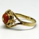 Jugendstil - 583er Rot Gold Ring Mit Roter Koralle Um 1930 - S2736 Ringe Bild 2