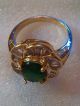 Atemberaubender Ring Gold750 Plattiert Mit Glänzenden Cubic Zirkonia Ringe Bild 2
