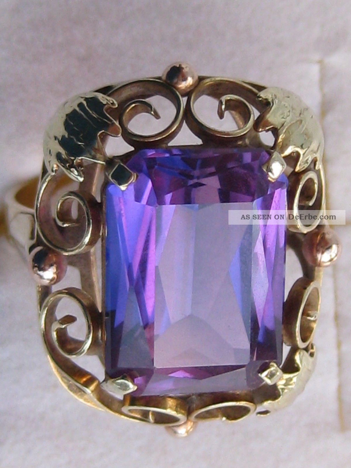 Antiker 585 Gelbgold Ring Goldring Handarbeit,  Unikat Meisterarbeit Gold Rotgold Ringe Bild