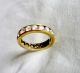 Gold Ring Memoryring Bandring 585/14kt Gelbgold Beisteckring Zirkonia Steine Ringe Bild 2