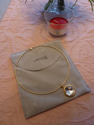 Lalique (france) Kristall - Anhänger Mit Halsreif Bild