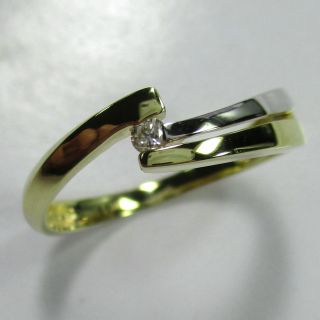 1037 - Dezenter Ring Aus Gold 585 Mit Brillant - - - - 1545 - Bild