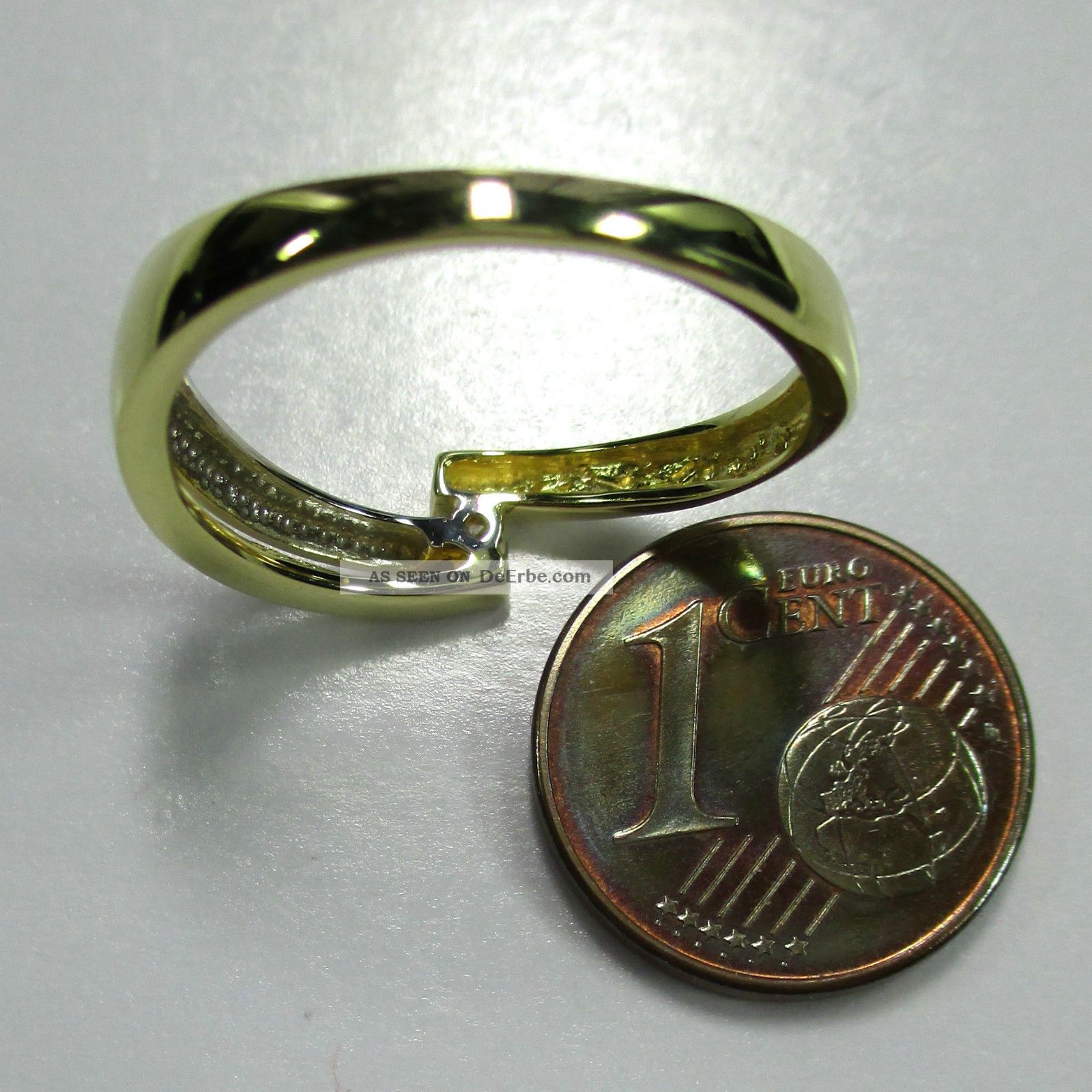 1037 - Dezenter Ring Aus Gold 585 Mit Brillant - - - - 1545