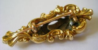 Biedermeier Brosche Gold PrachtstÜck TÜrkise Perlen Bild