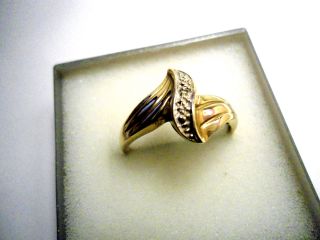 - - 333er Damen Gold Ring - - Mit 1 Diamanten - - Bild