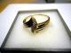 - - 333er Damen Gold Ring - - Mit 1 Diamanten - - Ringe Bild 1