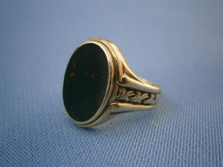 - - - - Herrlicher 585er Gelbgold Ring Mit Schwarzem Stein,  Rg 53 (16,  8 Mm) - - - - Bild
