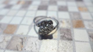 Art Deco / Weiß Gold / Diamant / Brilliant Ring / 585 / 14 K / 0,  5 Karat 18,  5 Bild
