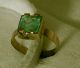 Ring Mit Echtem Kolumbischen Smaragd /emerald 1,  96 Ct In 585 Gelbgold Ringe Bild 6