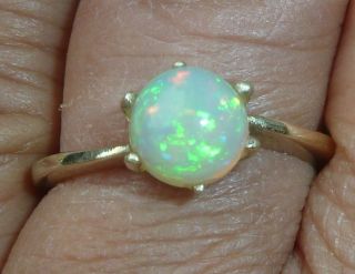 Opal Ring 750 Gg Mit Einem Großem Fantastischem Opal,  Rw 19 - 20 Mm Bild