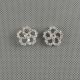 1x Jewelry Ear Clip Retro Rhinestones Earrings Ohrschmuck Xj0550 Flower Crystal Schmuck & Accessoires Bild 1