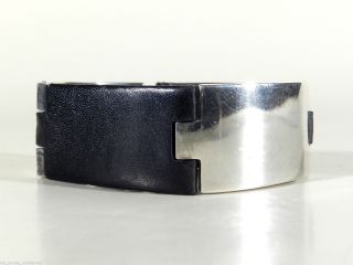 Barry Kieselstein Cord Usa.  Silber Leder Sport Armband ° Bracelet Bild