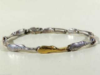 Designer Silber Gold 70er Jahre Armband ° Oly - Perli - Teka - Stil Bild