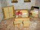 Puppenstubenmöbel - Möbel Für Die Puppenstube - Sehr Kleines Altes Schlafzimmer Original, gefertigt vor 1970 Bild 1