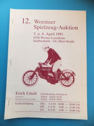 12.  Wormser Spielzeug 1991 Katalog 150 Seiten Eisenbahn Blech Bild