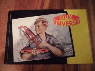 Dux Universal Metallbaukasten Baukastenanleitung Ca.  Von 1954 Bild