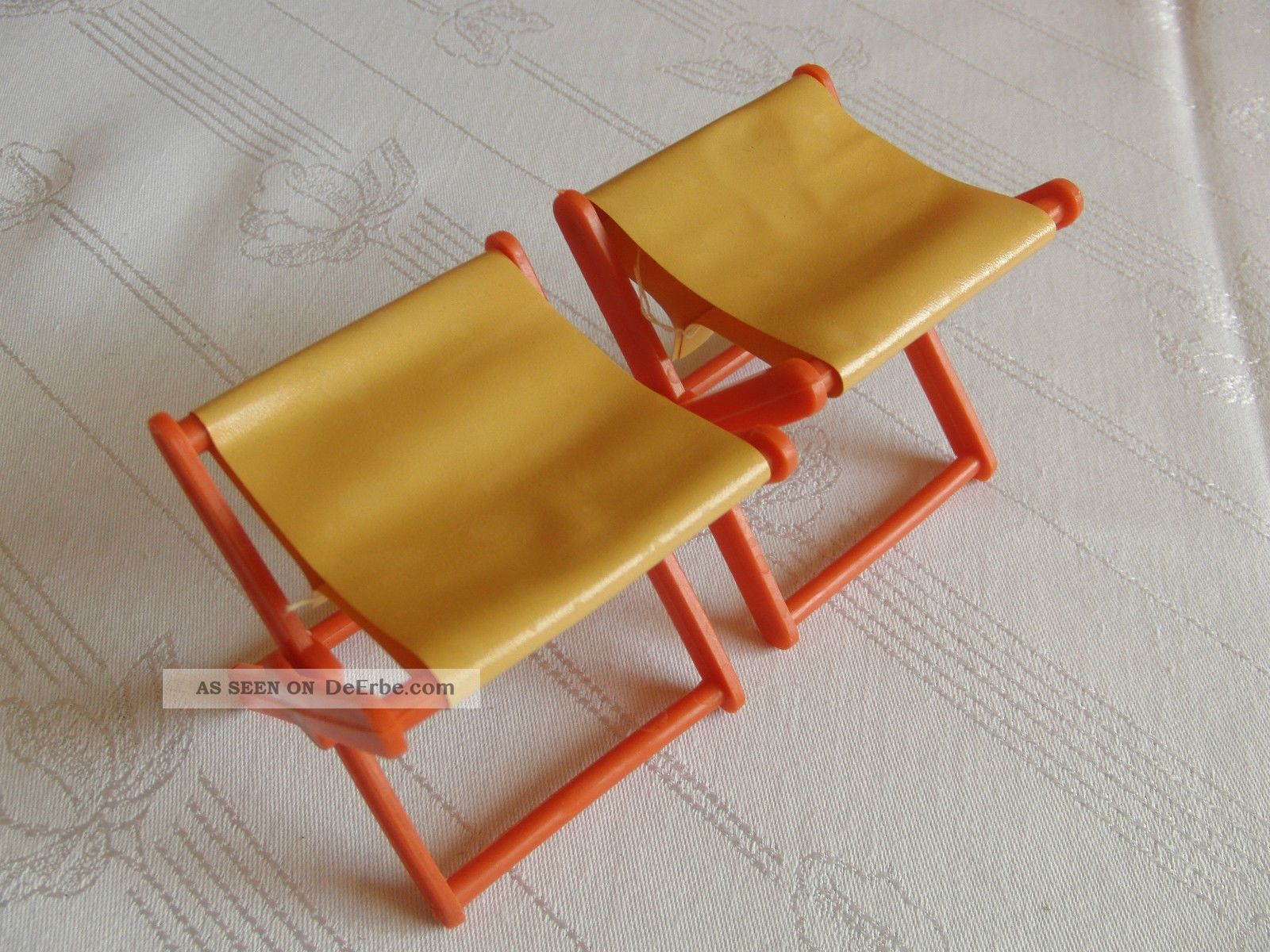 Puppenmutti Puppenstube70iger Jahre Möbel Hocker Klapphocker Camping Balkon Nostalgieware, nach 1970 Bild