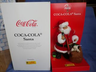 Steiff Coca - Cola Santa / Weihnachtsmann V.  1999 - Nr.  670350 - Neuwertig Bild