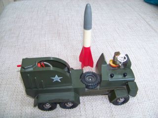 Strenco Lkw Mit Raketen Abschussrampe Ca.  50er Jahre Bild