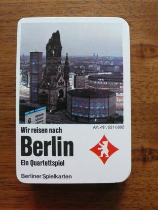 Wir Reisen Nach Berlin Quartettspiel Berliner Spielkarten Nr.  6316882 Sehr Gut Bild