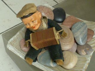 Puppe Matrose Antik Rarität Mit Accordeon 28 Cm Groß Hamburger 