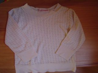 Puppenkleidung Pullover/shirt 60er Jahre Große Babypuppe Gr.  92 Altes Namenschild Bild